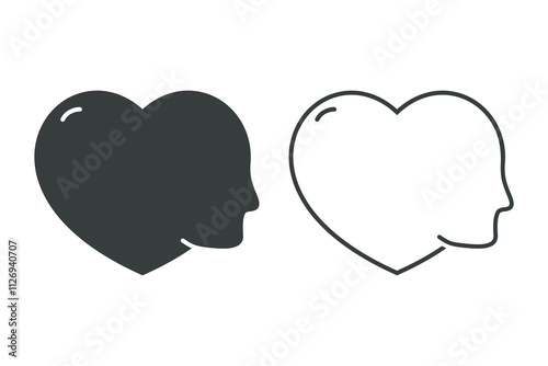 Love person icon symbol. Illustration vector