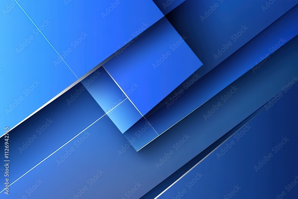 A blue background with a series of squares and rectangles A blue background with a series of squares and rectangles