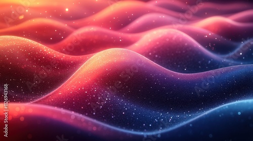 abstract animation background design with iridescent wave looping video 3d render