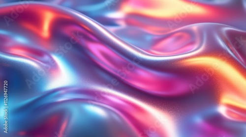 Wallpaper Mural abstract animation iridescent background with color refraction effect seamless looped video 3d rende Torontodigital.ca