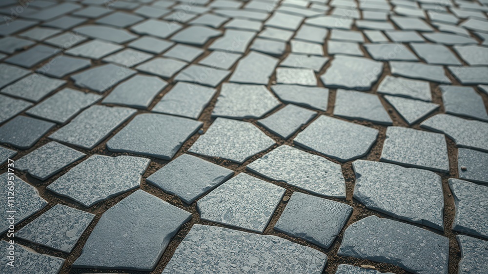 Irregular Stone Pavement Texture A Detailed Close-Up View Irregular Stone Pavement Texture A Detailed Close-Up View