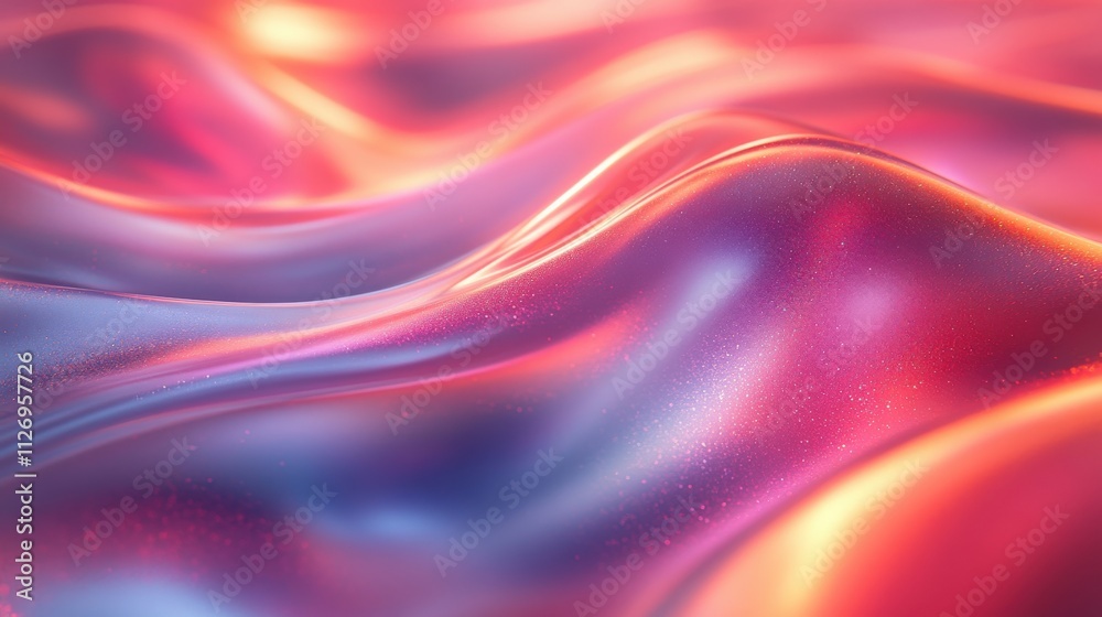 abstract background design iridescent futuristic shape 3d render