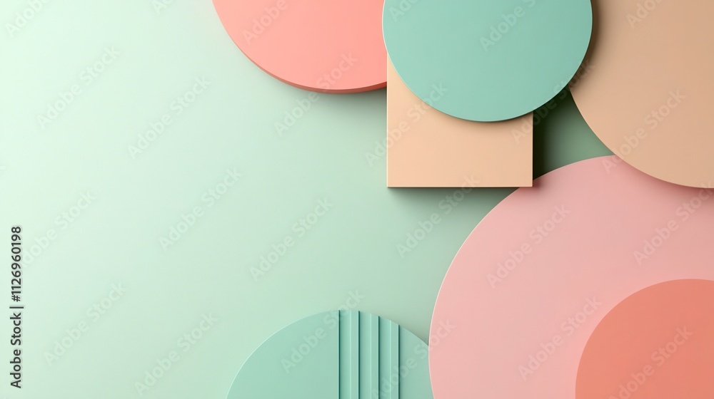 Soft Pastel Geometric Shapes Background for Modern Presentations and Branding Soft Pastel Geometric Shapes Background for Modern Presentations and Branding