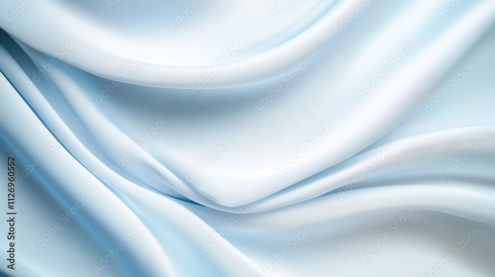 Fototapeta premium Smooth Blurred Blue and White Gradient Background for Professional Business and Healthcare Themes