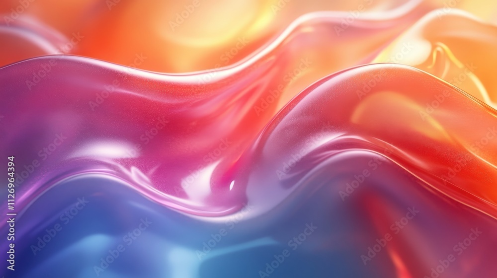 Obraz premium abstract colorful shape seamless looping animation 3d render