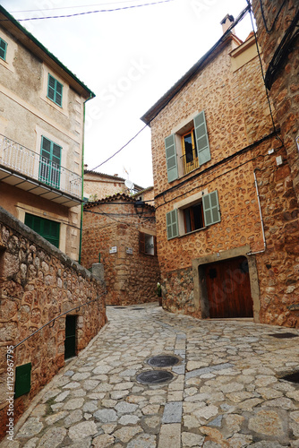Panorama of Fornalutx village, Mallorca, Spain