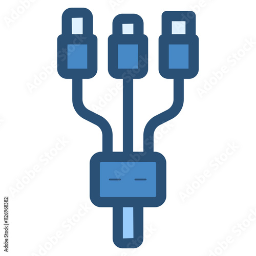 3 in 1 multi charging cable icon