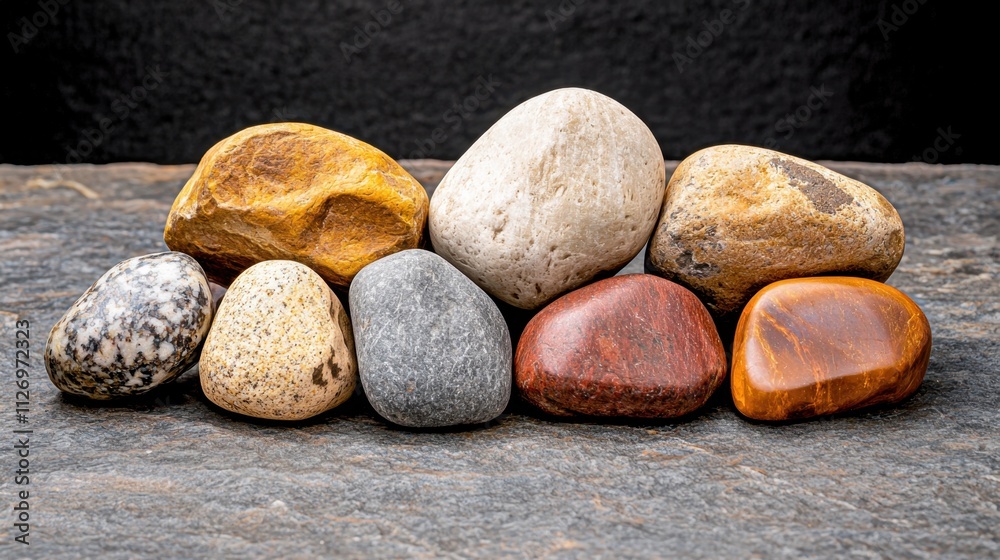 The collection included rocks of various shapes and sizes, ranging from smooth, rounded pebbles to jagged, irregular boulders, showcasing the diverse natural beauty found in the Earth's geology. The collection included rocks of various shapes and sizes, ranging from smooth, rounded pebbles to jagged, irregular boulders, showcasing the diverse natural beauty found in the Earth's geology.