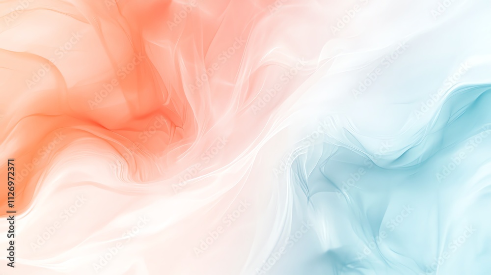 Obraz premium Abstract colorful smoke swirling in pastel hues, creating a dreamy effect.