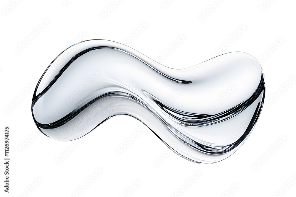 3d abstract melted chrome metal dynamic form shape isolated on white background. Futuristic metallic puddles 3d abstract melted chrome metal dynamic form shape isolated on white background. Futuristic metallic puddles
