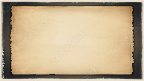Old paper with torn edges showing a blank background ideal for copy space
