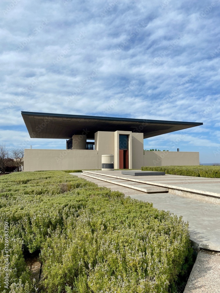 Alfa Crux wine cellar in Uco Valley, Mendoza. Argentina. Alfa Crux wine cellar in Uco Valley, Mendoza. Argentina.