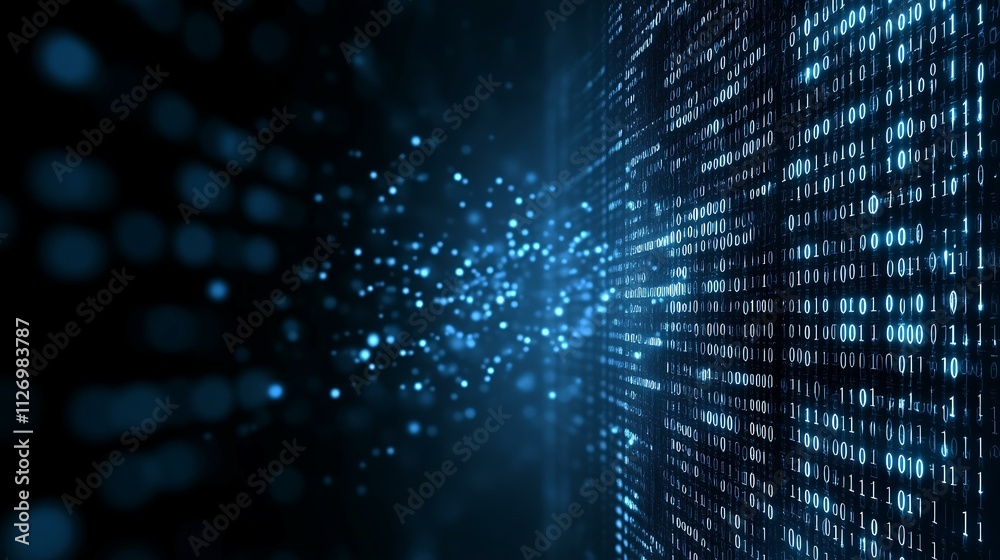Abstract Binary Code Background Abstract Binary Code Background