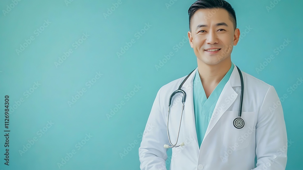 Asian Male Doctor Smiling Portrait Asian Male Doctor Smiling Portrait