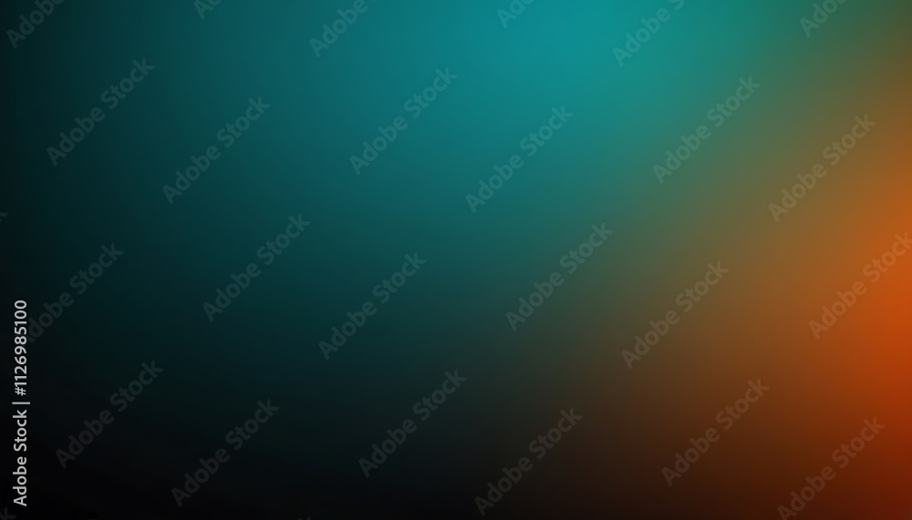 Obraz premium orange black soft green grainy background Stylish orange green to black gradient background with ,