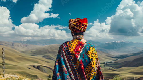 Exploring the Rich Cultural Heritage of the Pashtun People Against a Stunning Landscape Backdrop photo