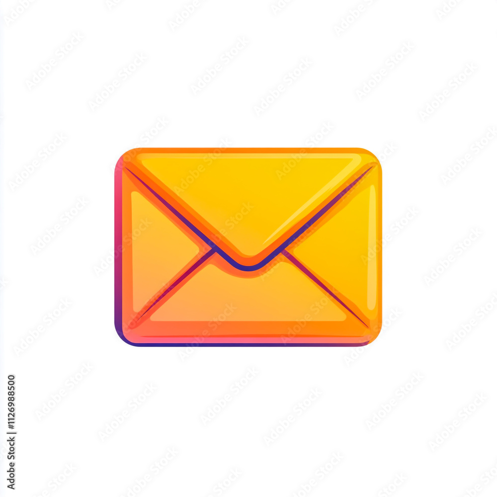 Email envelope icon isolated on white background. Email envelope icon isolated on white background.