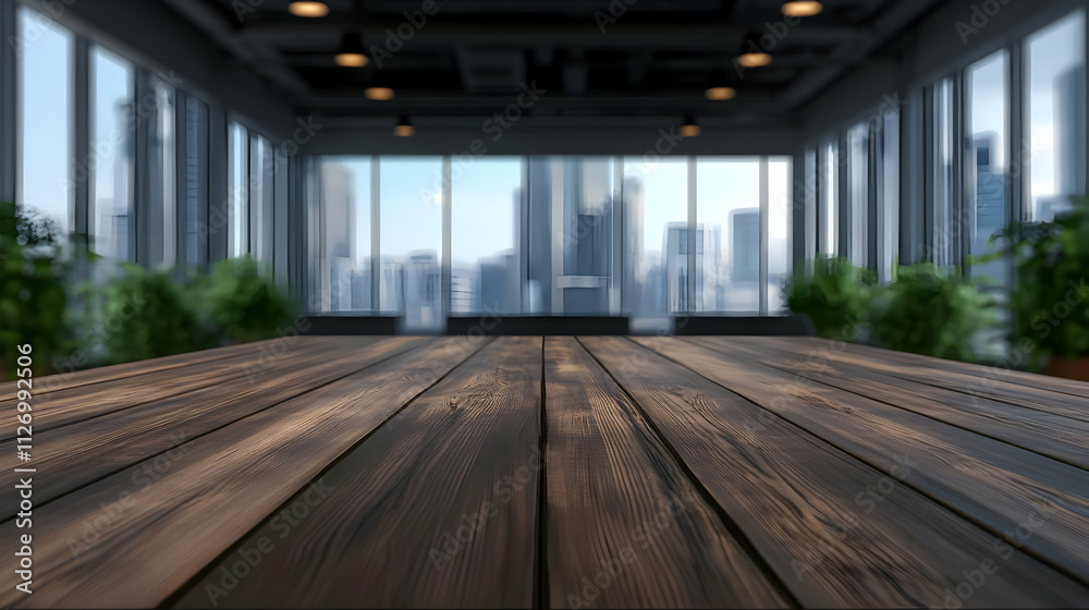 Dark Wood Tabletop 3D Illustration Dark Wood Tabletop 3D Illustration