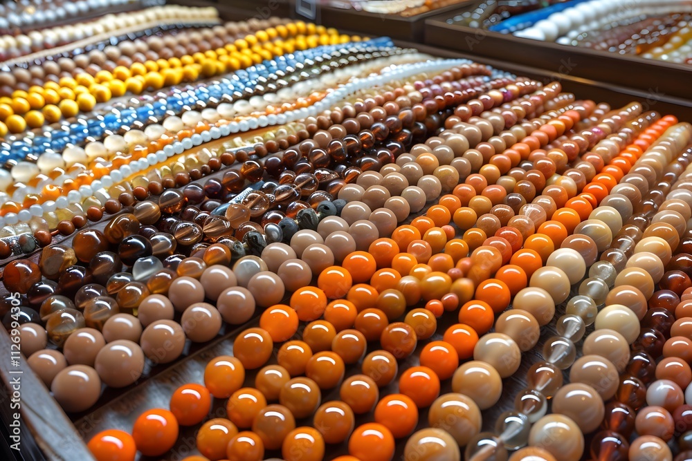 Obraz premium Beaded bracelets close-up.