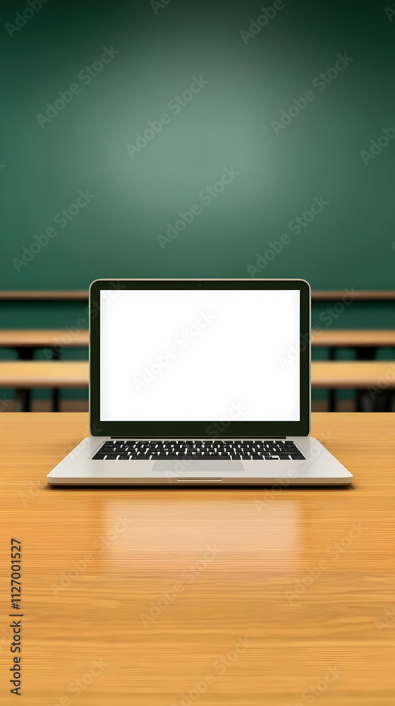 Laptop on Desk 3D Illustration Laptop on Desk 3D Illustration