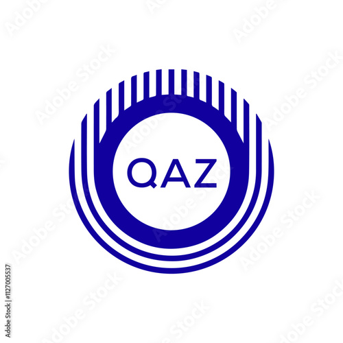 QAZ letter logo creative design.  photo