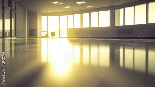 Bright and Airy Corridor with Smooth Flooring