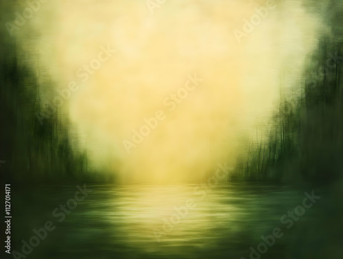 Abstract Green Gold Background Illustration