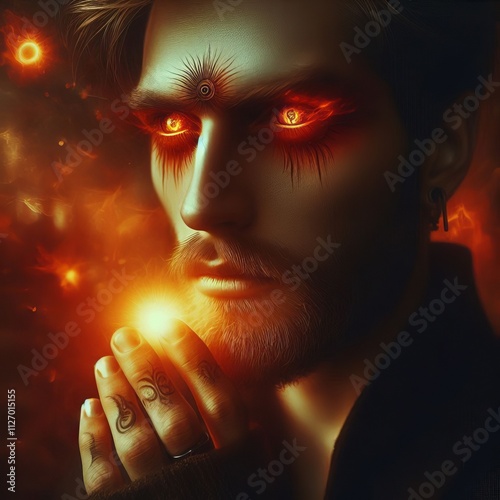 Solaria A man with eyes that burn like the sun ; photo