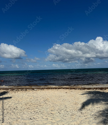white sandy beach