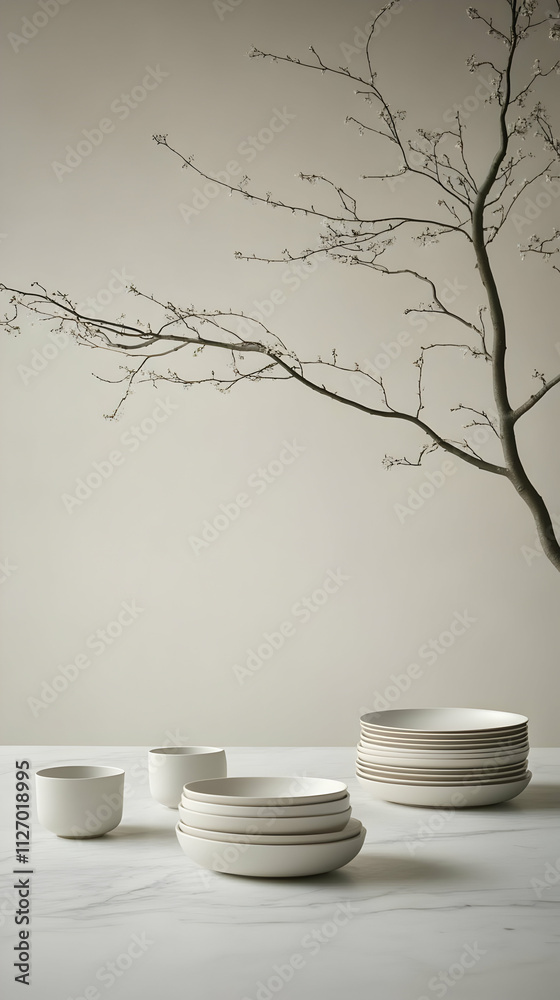Minimalist Tableware Still Life Minimalist Tableware Still Life
