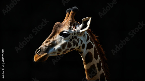 portrait of a giraffe