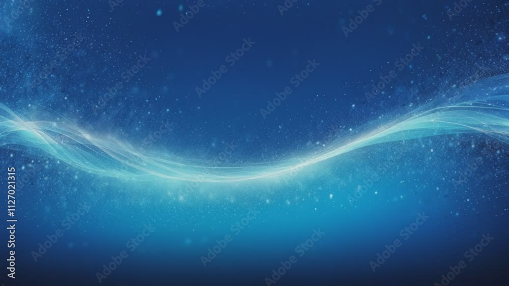 Serene Blue Waves: Abstract Motion Background