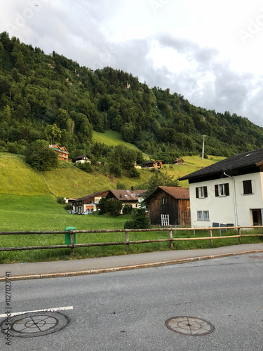 Wallpaper Mural house in the mountains Torontodigital.ca