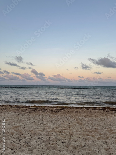 sunset on the beach