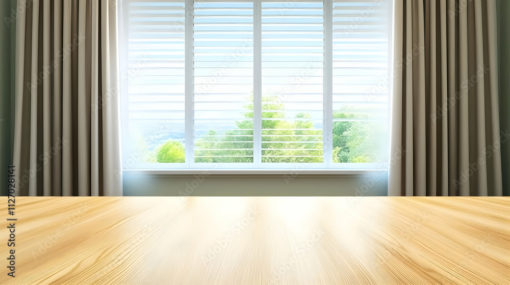 Light Wood Tabletop 3D Render Light Wood Tabletop 3D Render