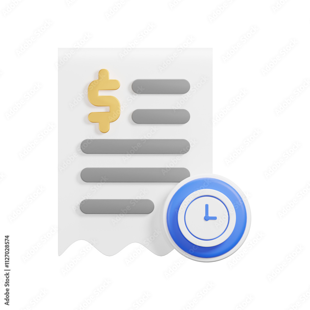 time receipt icon