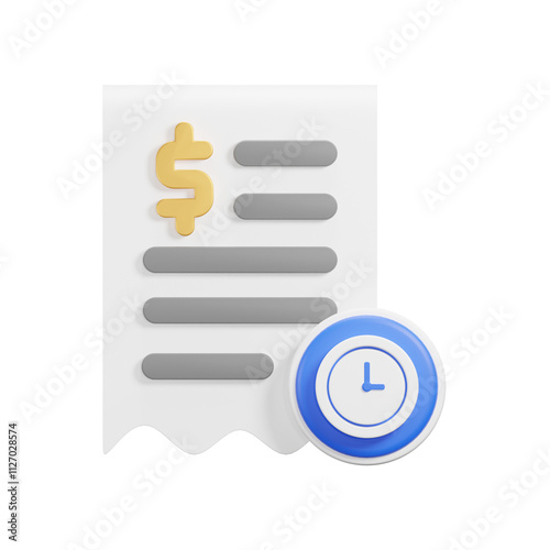 time receipt icon