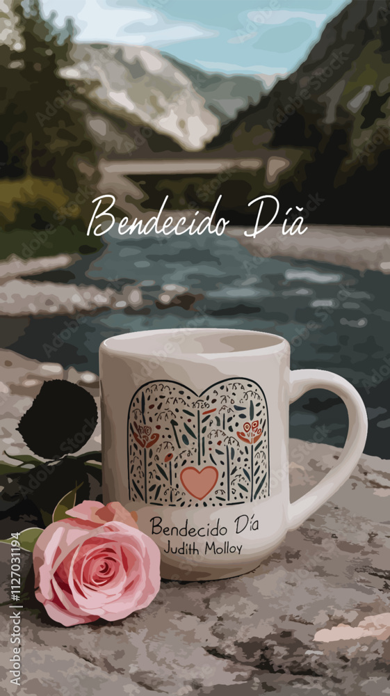 coffee cup mockup design illustration
