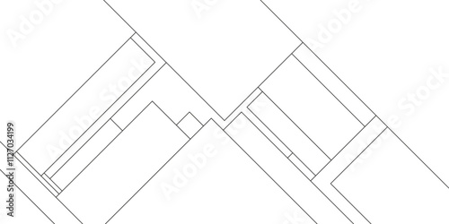 Abtract modern geometric line background with straight lines, geometric pattern with ranomized arranging lines, Paper geometric composition with abstract lines, Abstract geometric and stripe lines.