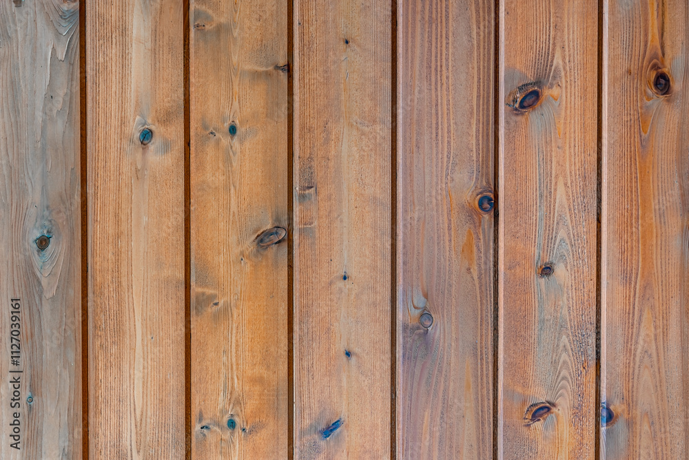 Naklejka premium Light color wood table for wood background and texture.