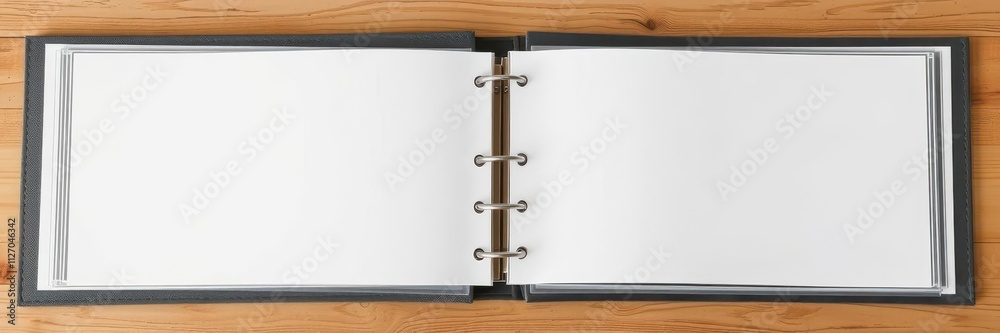 custom made wallpaper toronto digitalA photo album layout featuring elegant grey accents, with space for inserting photos and handwritten memories, photography, blank pages, memories