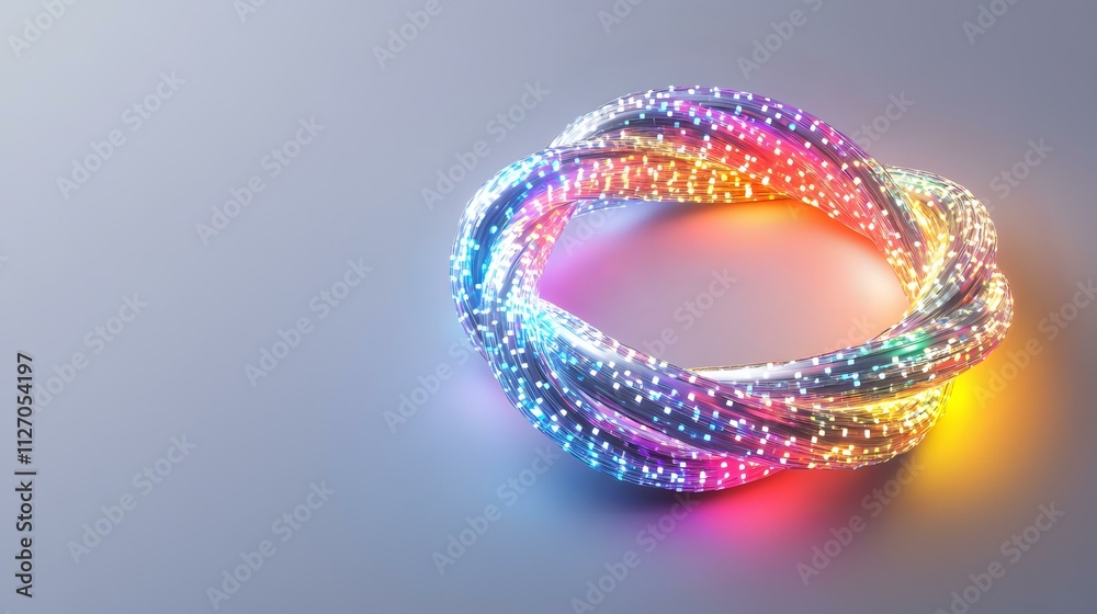 Luminous Twisted Ring of Light: A Digital Abstract Luminous Twisted Ring of Light: A Digital Abstract