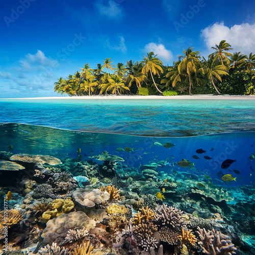Fototapeta Naklejka Na Ścianę i Meble -  tropical coral reef