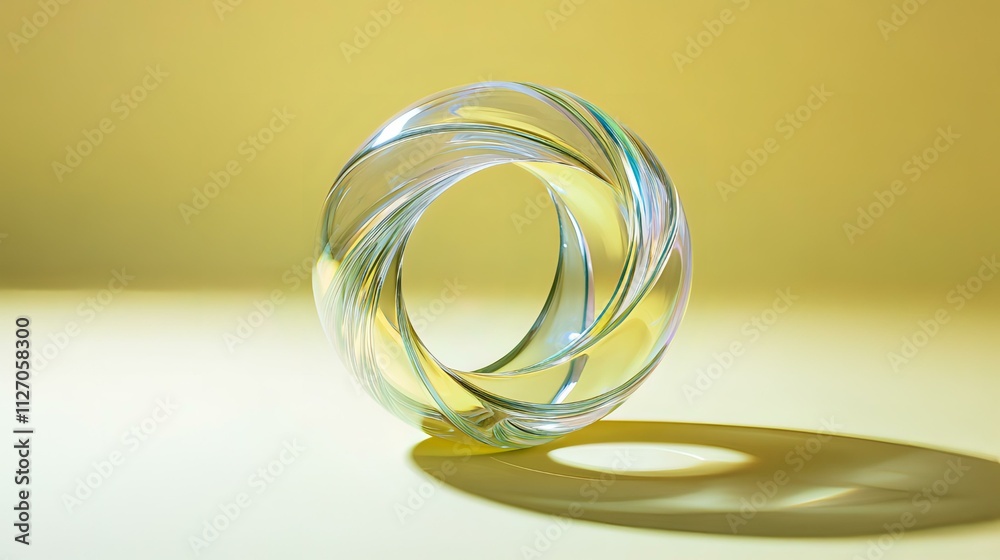 Abstract Glass Sculpture: A Study in Light and Form Abstract Glass Sculpture: A Study in Light and Form