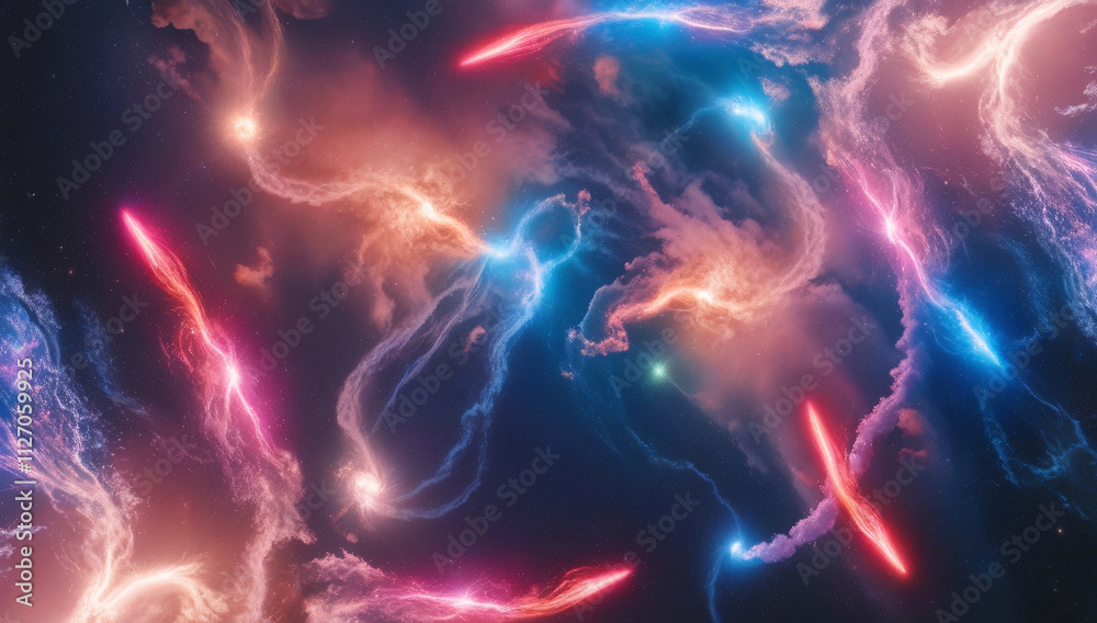 Obraz premium Abstract Background With Glowing Sky