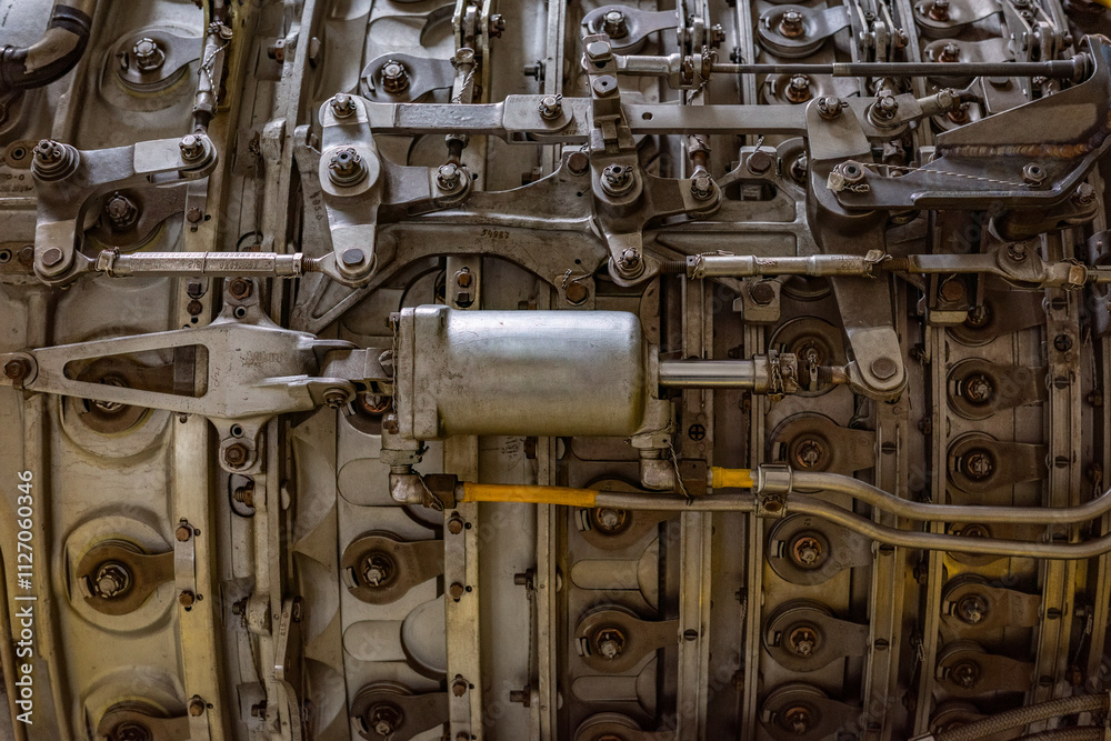 Mechanism of the aircraft engine Mechanism of the aircraft engine