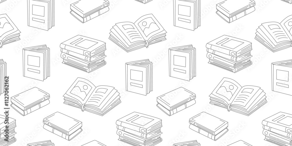 doodle book pattern background. back to school pattern background. book Seamless Pattern background. doodle book pattern background. back to school pattern background. book Seamless Pattern background.