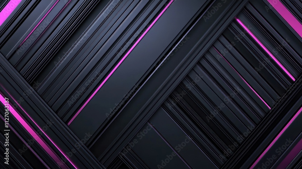Abstract Black and Pink Intersecting Stripes Abstract Black and Pink Intersecting Stripes