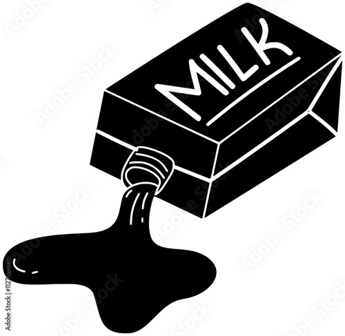 milk illustration drink silhouette box logo dairy icon healthy outline product breakfast beverage food fresh cow calcium protein container shape men vector graphic background