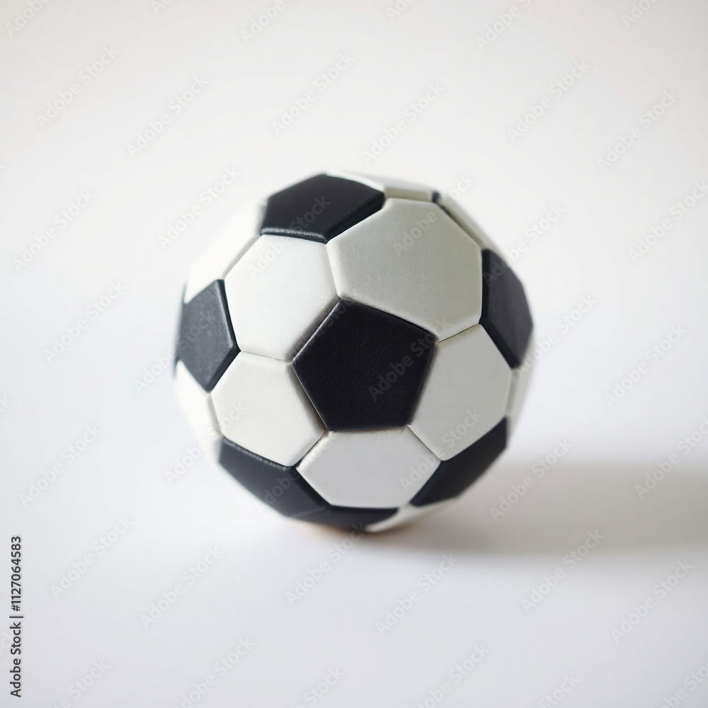 Naklejka premium Soccer ball, Football, isolated on white background, full depth of field